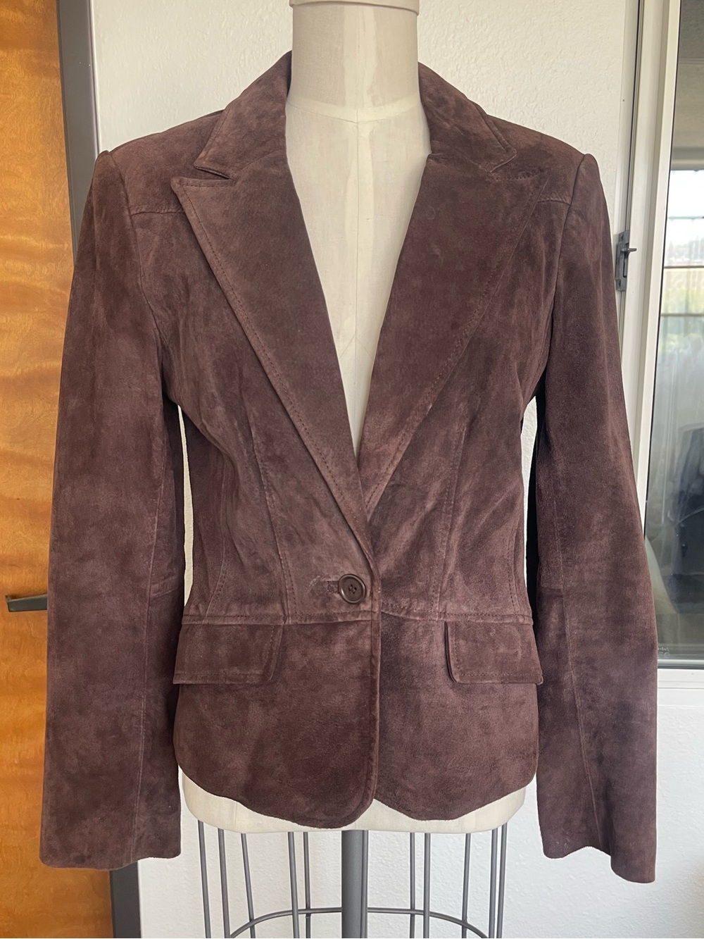 VINTAGE CONTEXT BROWN SUEDE BLAZER